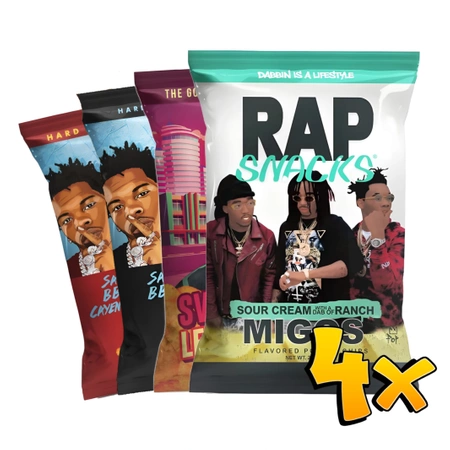 WIELOSZTUKI -10% 4x Rap Snacks 71g