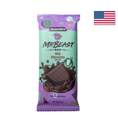 MrBeast Feastables Bar Milk Chocolate 35g