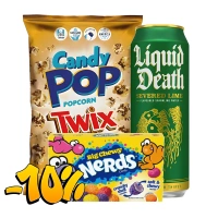 Candy Pop + Liquid Death + Nerds Big Chewy