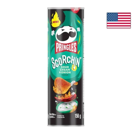 Pringles Scorchin' Sour Cream and Onion 158g