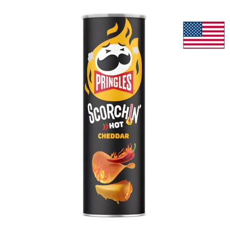 Pringles Scorchin' Hot Cheddar 158g