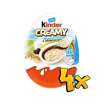 WIELOSZTUKI -15% 4x Kinder Creamy Milky and Crunchy 19g