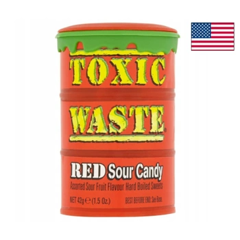 Toxic Waste Sour Candy Drum Red 42g