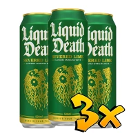 3x Liquid Death Lime