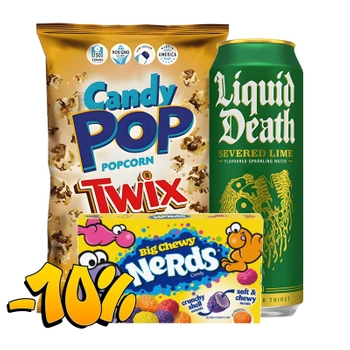 COMBO -10% Candy Pop 149g + Liquid Death 500ml + Nerds Big Chewy 120g