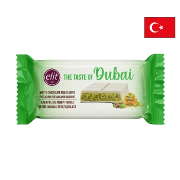 Elit Dubai White Chocolate Pistachio 90g
