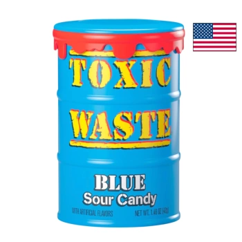 Toxic Waste Sour Candy Drum Blue 42g