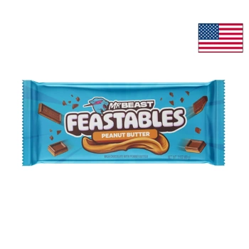 MrBeast Feastables New Peanut Butter Chocolate 60g